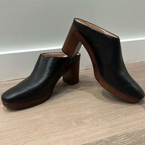 Madewell leather black mule